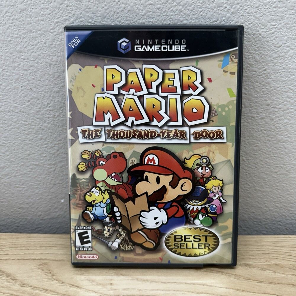 Paper Mario The Thousand-Year Door (Nintendo GameCube) TESTED WORKS No Manual